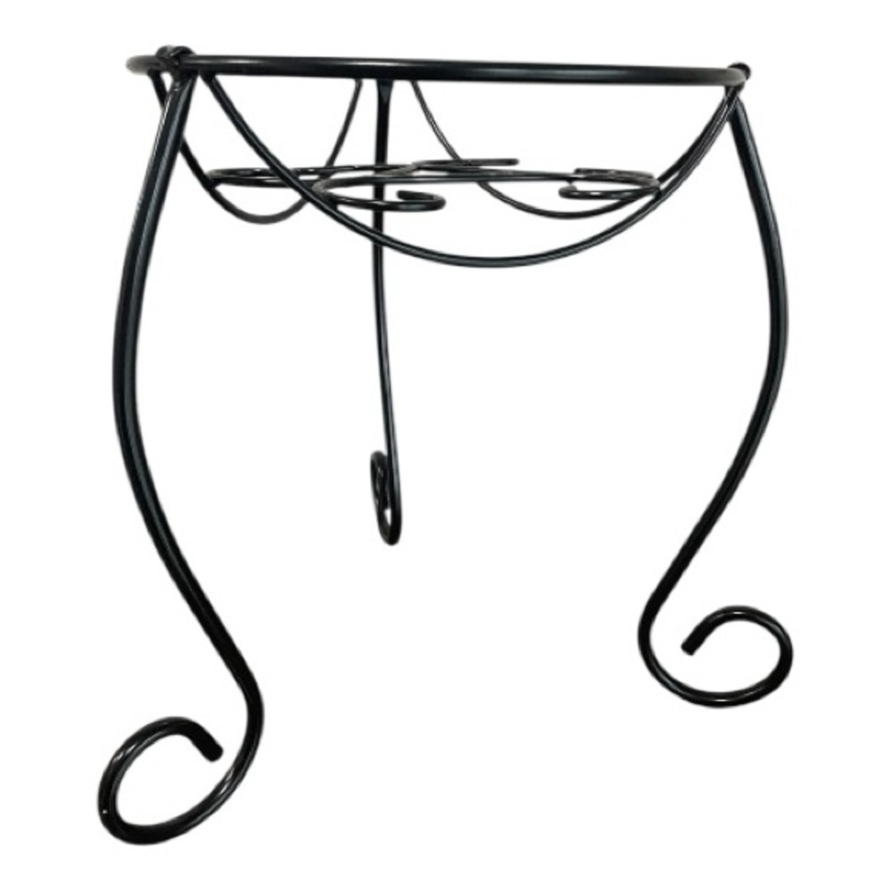 Decorative Metal Plant Stand - Black